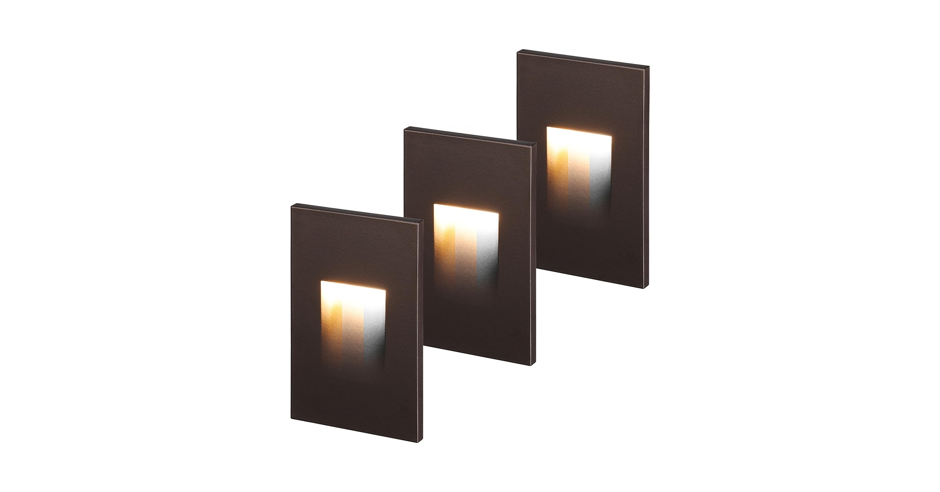 LEONLITE 3CCT 120V LED Step Lights, 3.5W 110LM 5%-100% Dimmable